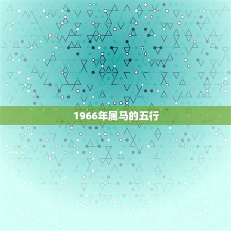 1966年五行